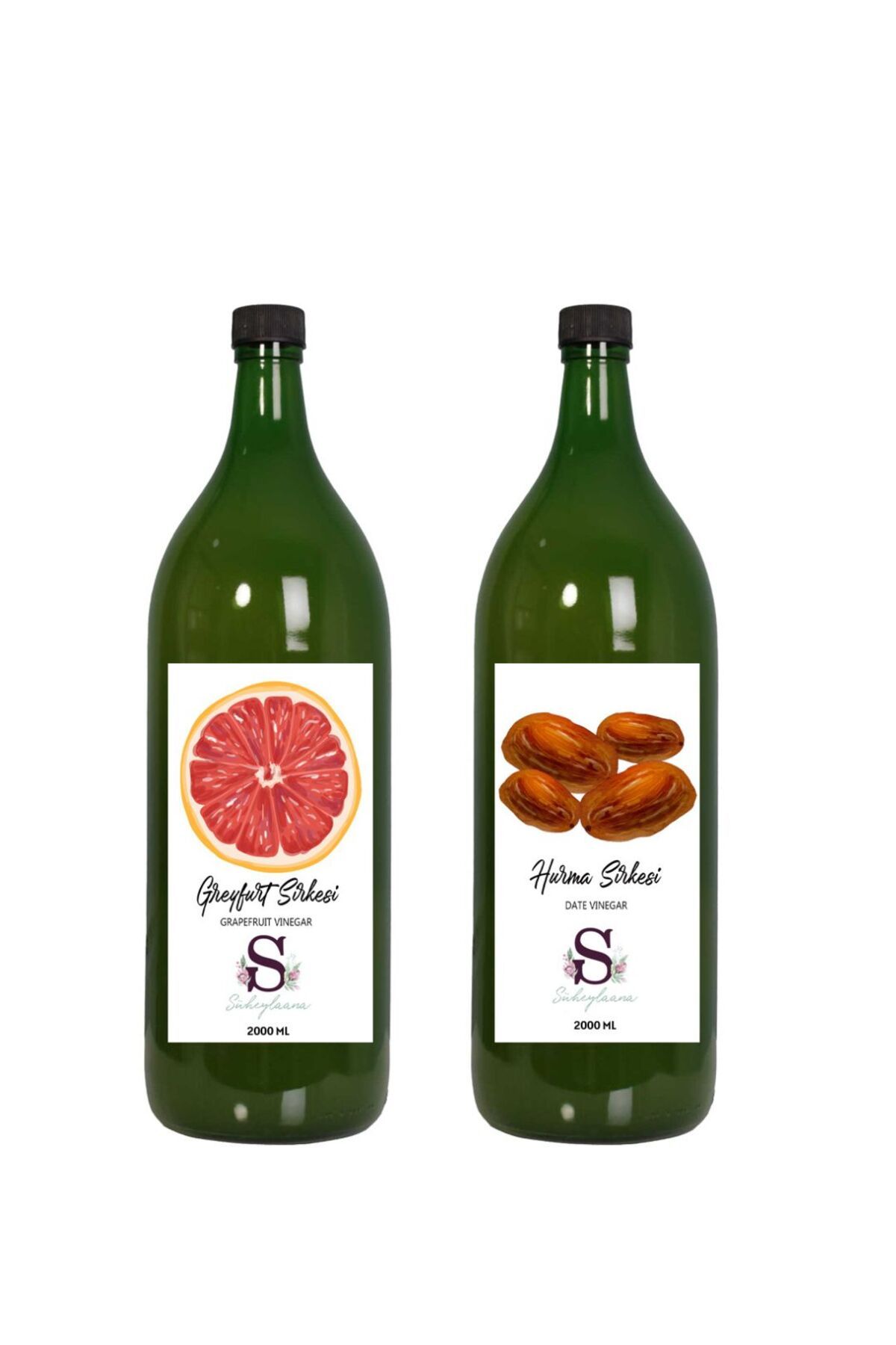 Süheylaana Doğal Greyfurt Sirkesi 2000 Ml - Doğal Hurma Sirkesi 2000 Ml