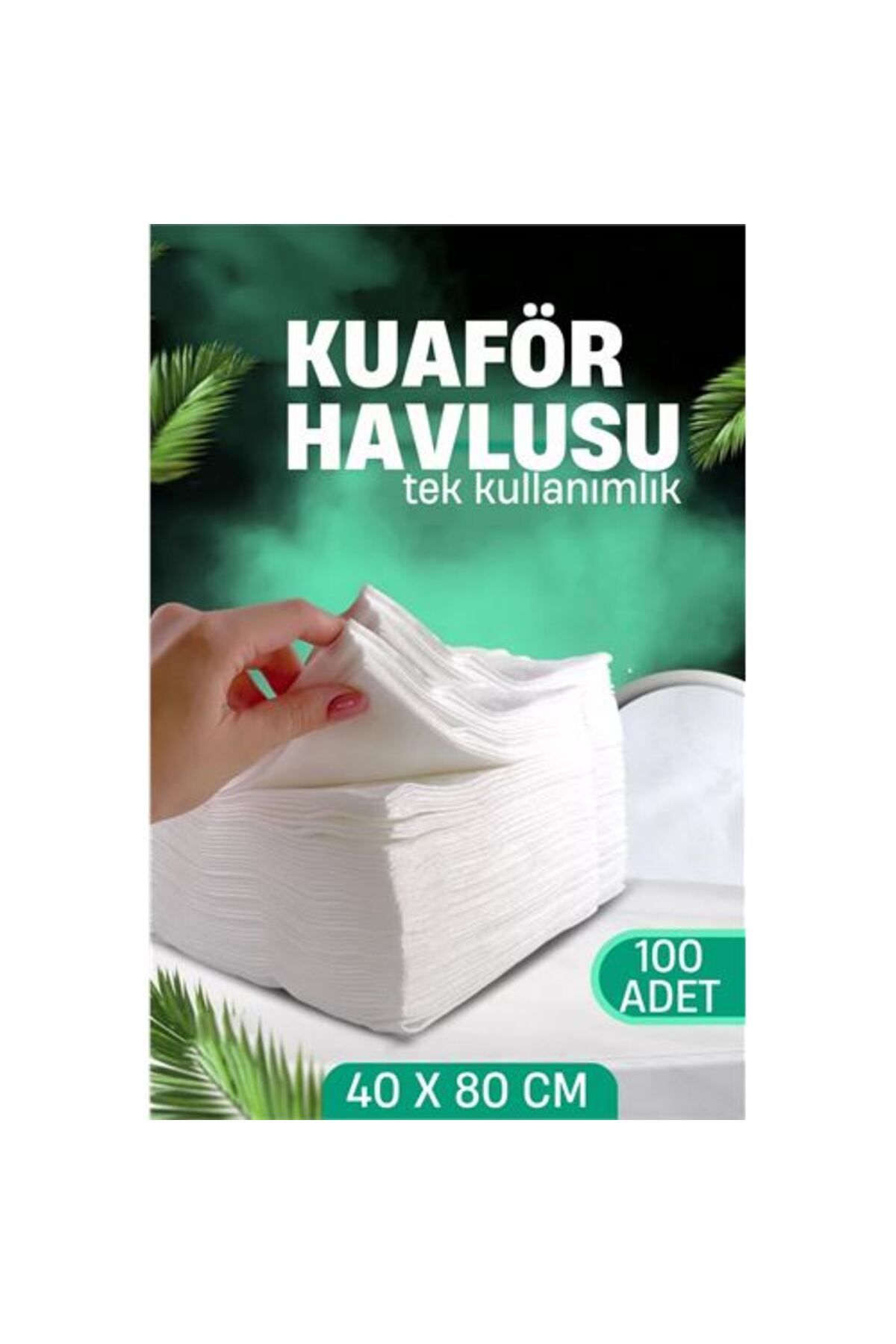 Findit Tek Kullanımlık Kuaför Havlusu - Berber Havlusu Spa Havlusu Medikal Havlu 100 Ad