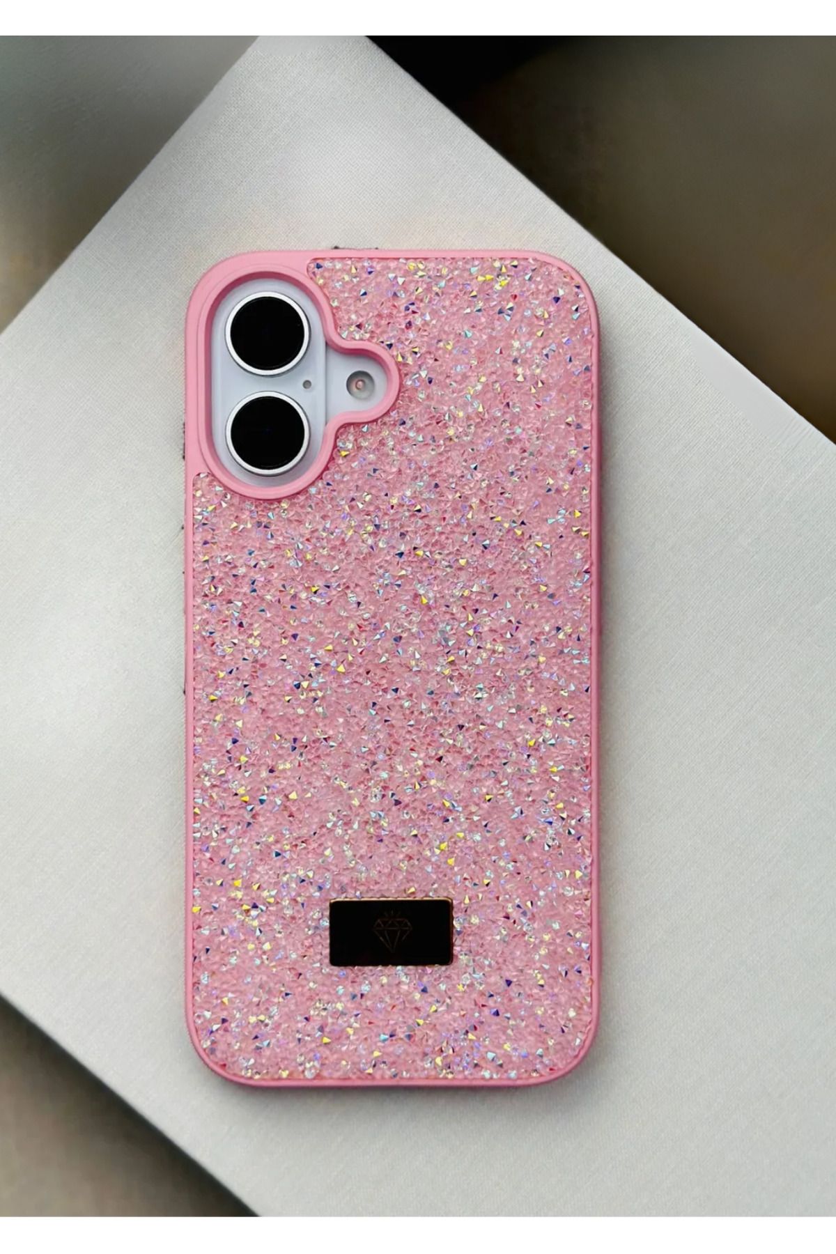 BCASE İphone 16 Taşlı Kılıf Parlak Elmas Tasarım Lüx