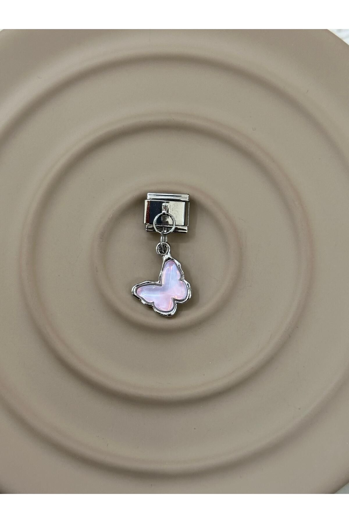 MSBTAKI stainless steel 316L Çelik Paslanmaz ve Kararmaz Kelebek Sade Charm
