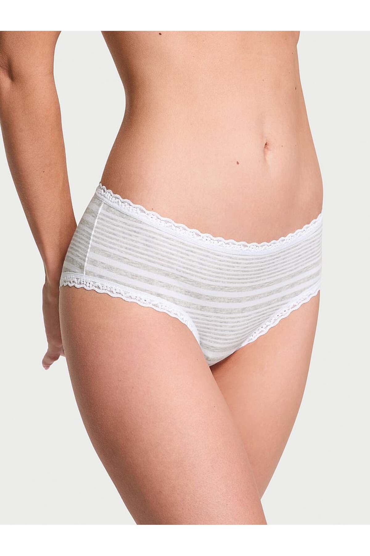 Victoria's Secret Beli Dantelli Pamuklu Cheeky Külot