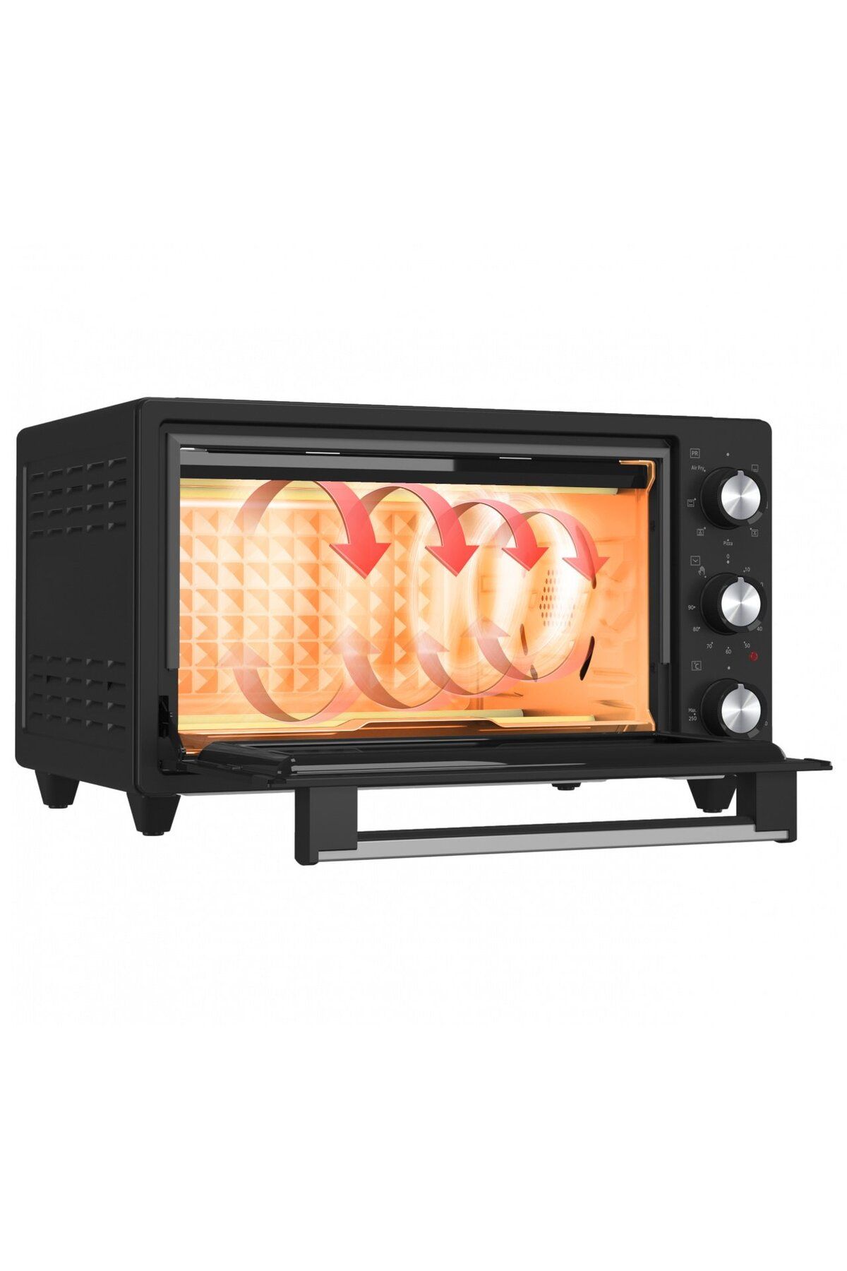 ECG-Electric oven ECG ET 2001B Airfry, 20 L, 1500 W, 80–250 °C, 90 min timer, 7 functions, convection 6