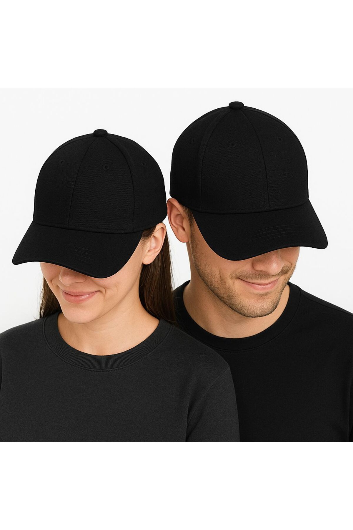 SFCOLLECTION 2’li Unisex Spor Şapka Seti - Kadın Erkek Ayarlanabilir Günlük Yazlık Şapka