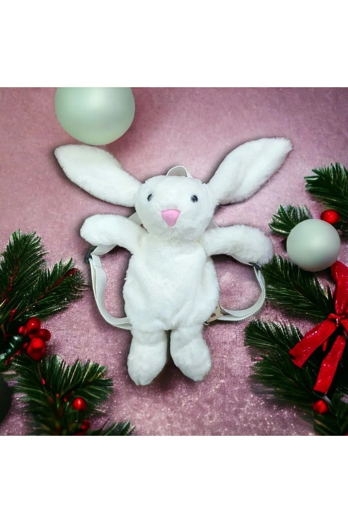 Mellito 40 CM PELUŞ OYUNCAK TAVŞAN ÇOCUK SIRT ÇANTASI