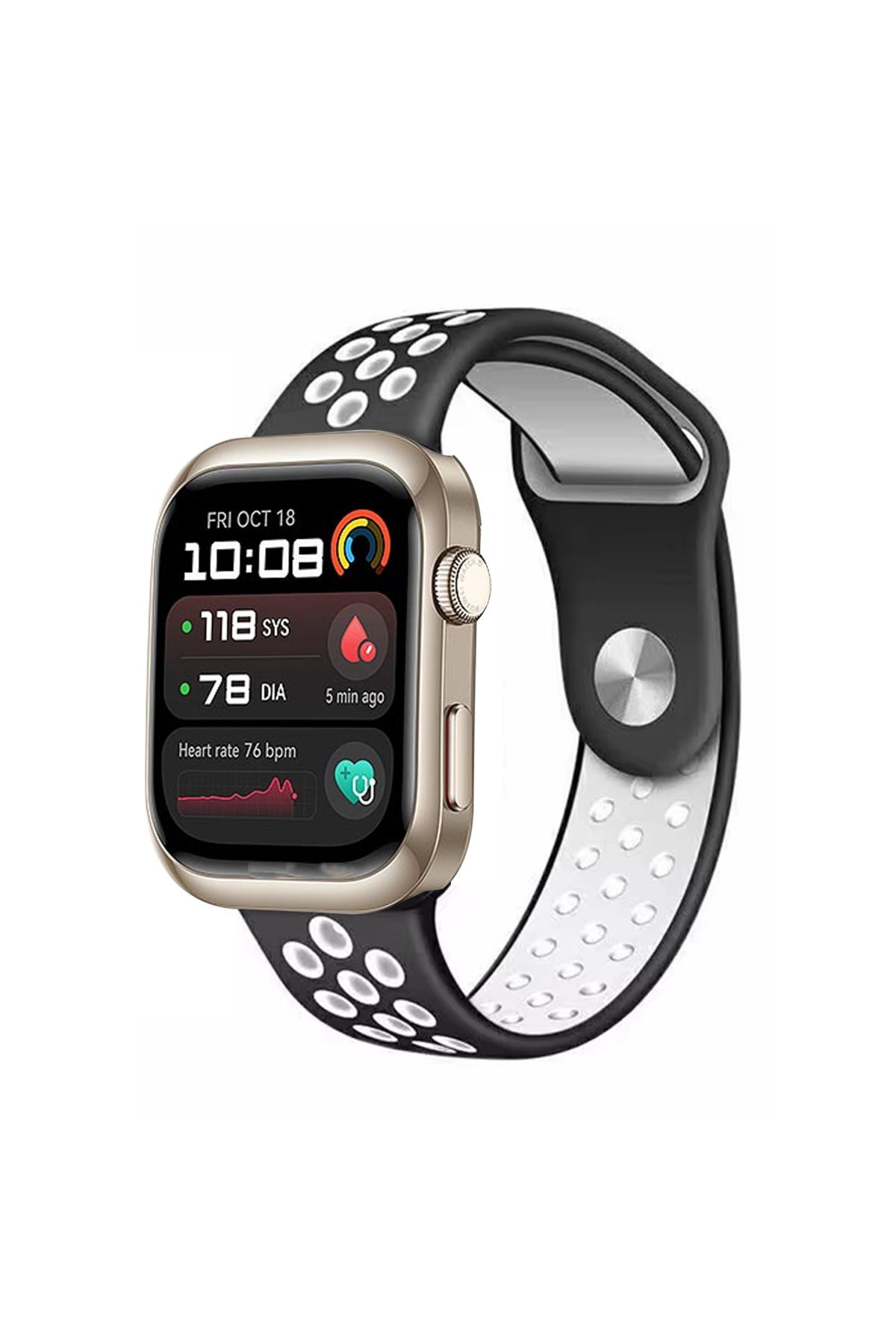 Microcase Huawei Watch D2 için Delikli Silikon Kordon Kayış - KY6558