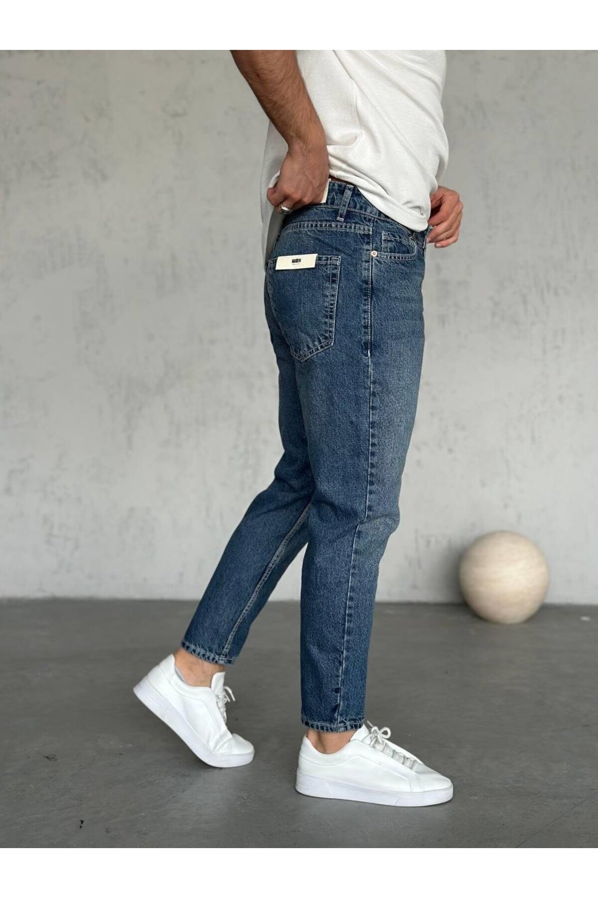 MODA  KOYU KOT RENGİ BOYFRİEND - Görsel 2