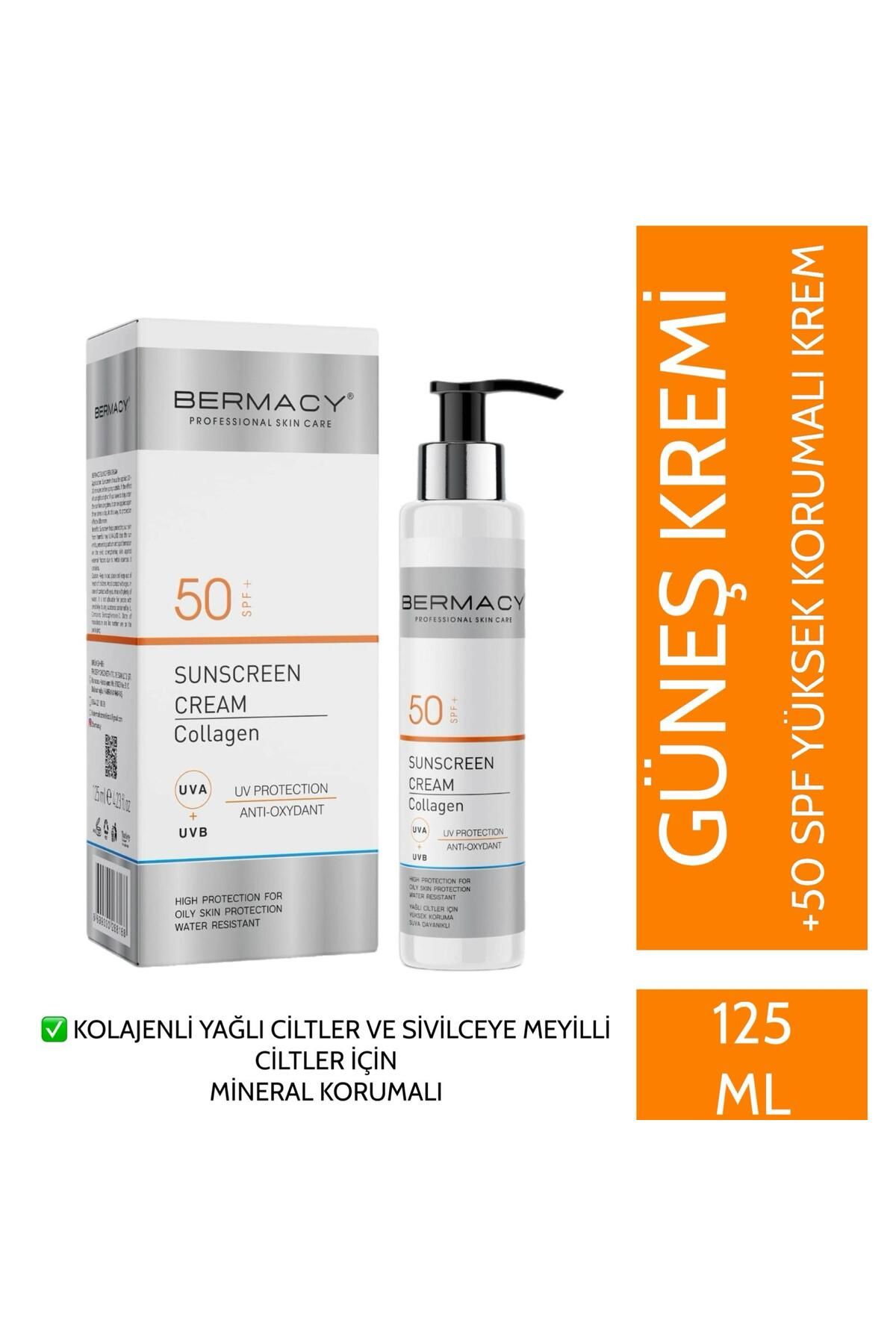 BERMACY GÜNEŞ KREMİ -- Karma ve yağlı ciltler için