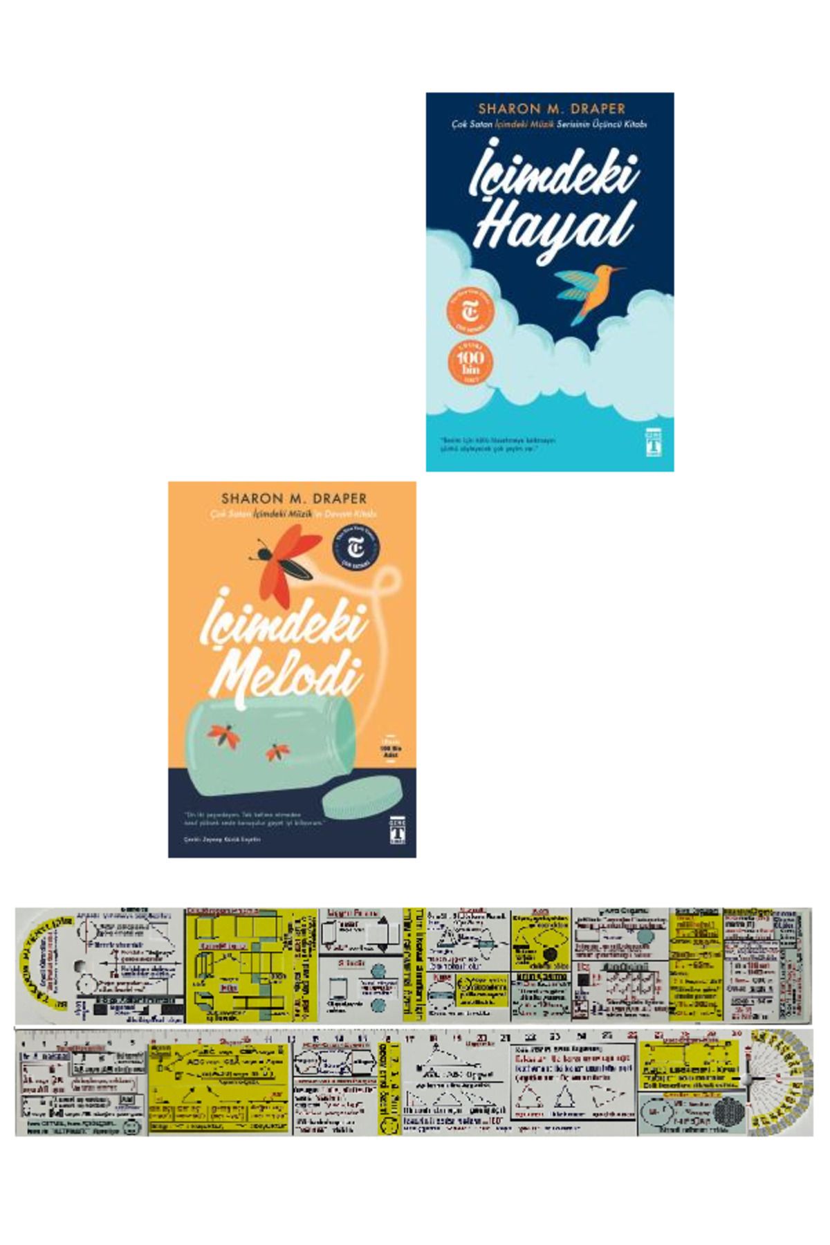 Genç Timaş İçimdeki Hayal + İçimdeki Melodi 2 Kitap Set Sharon M. Draper + Mat. Öğreten Cetvel