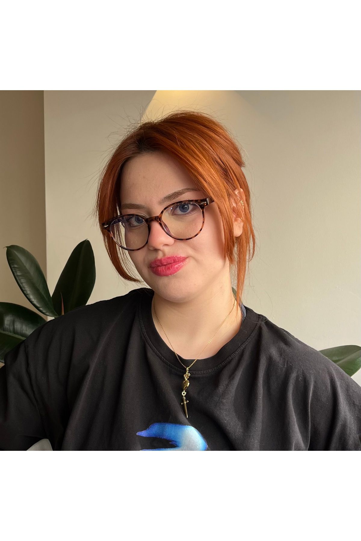 NOYZZ Alfa Mavi Işık Korumalı Leopar Kemik Blueblock Gözlük