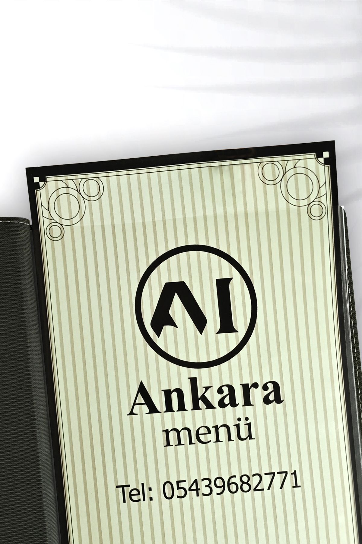 ankara menü-5 Sheets A4 Menu Container - Printed and Acidated 7