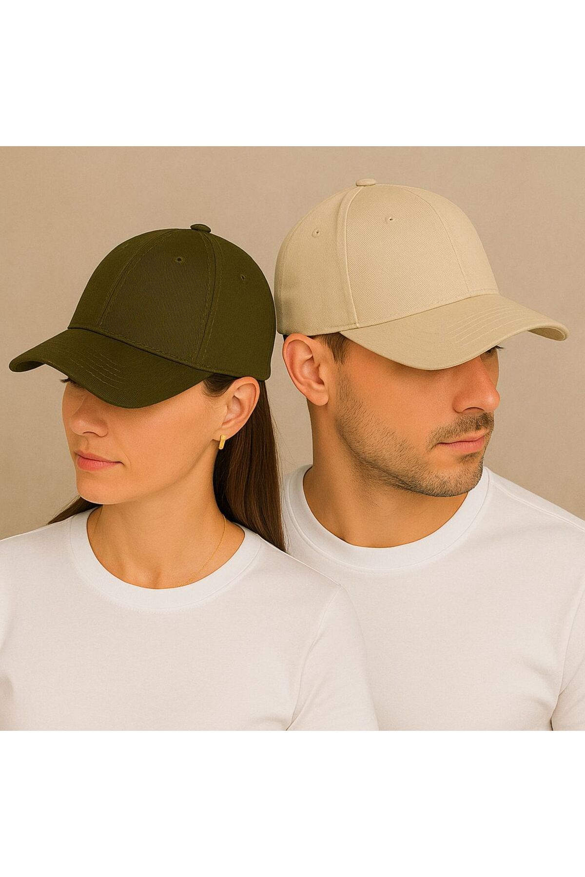 SFCOLLECTION 2’li Unisex Spor Şapka Seti - Kadın Erkek Ayarlanabilir Günlük Yazlık Şapka