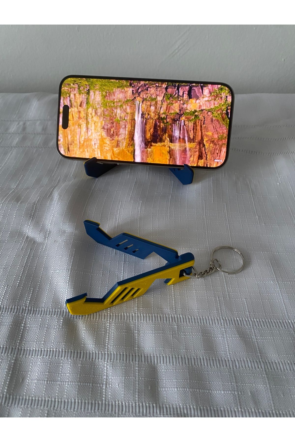 Tasarım 🟡🔵 Telefon Standı Anahtarlık