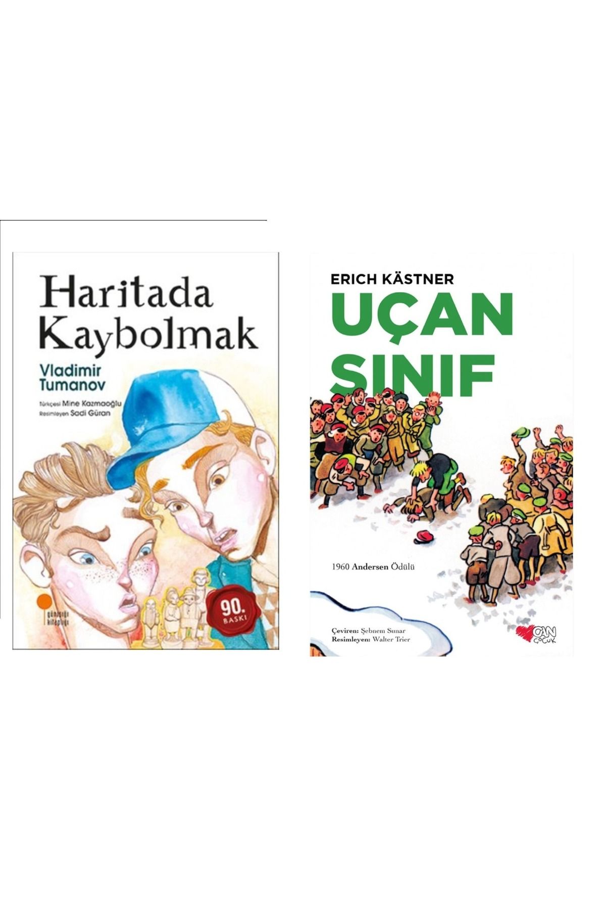 Günışığı Kitaplığı Haritada Kaybolmak & Uçan Sınıf ( 2 Li Set)