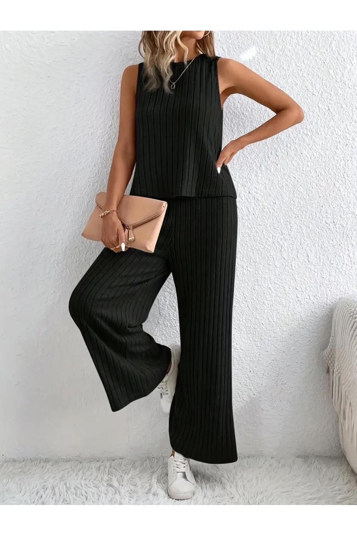 bemmoda Kadın Salaş Pamuklu Cepli Günlük Bluz Takım