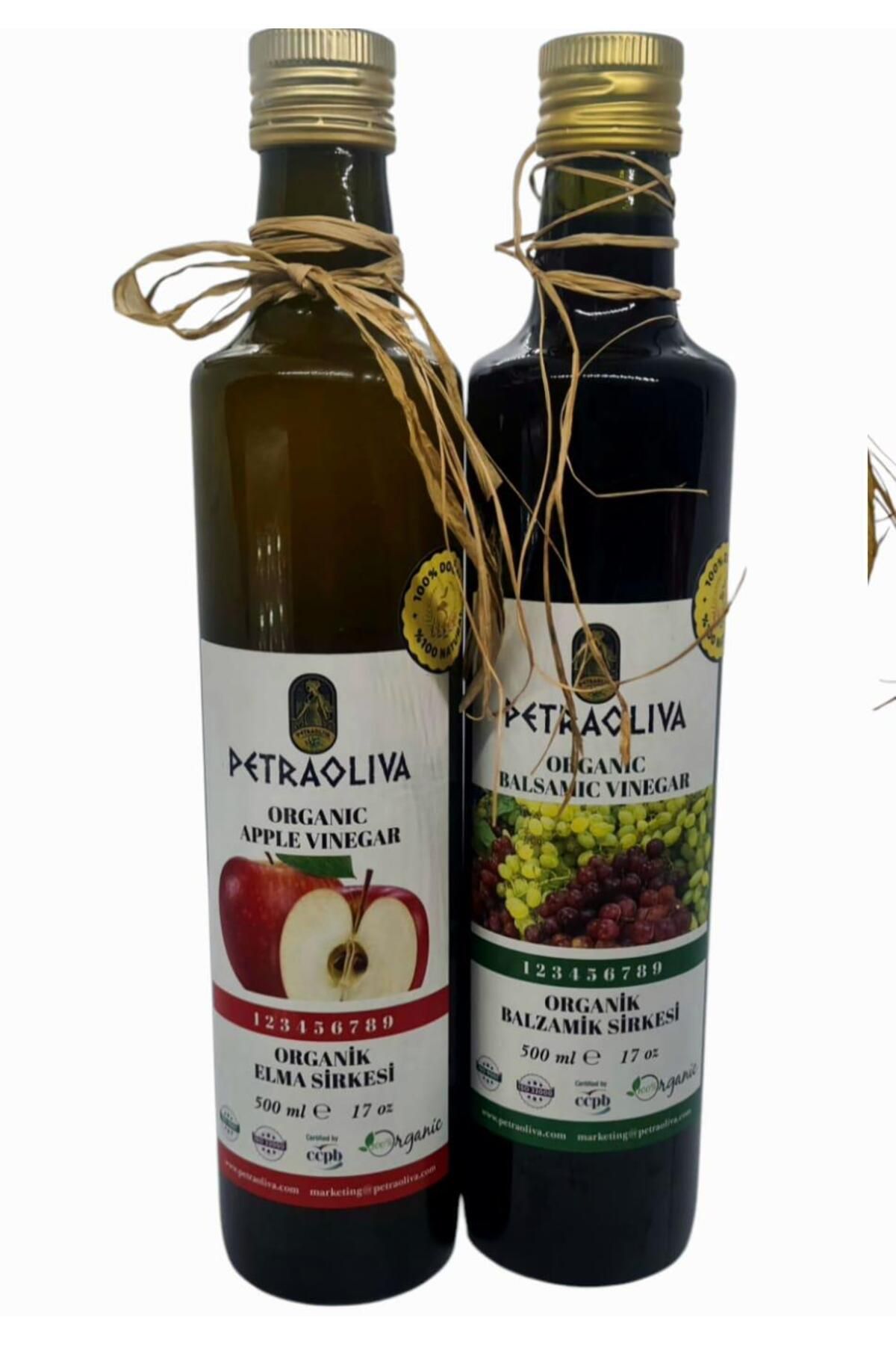 Petra Oliva Organik Balsamik ve Elma Sirkesi 2 Adet x 500ml İndirmli