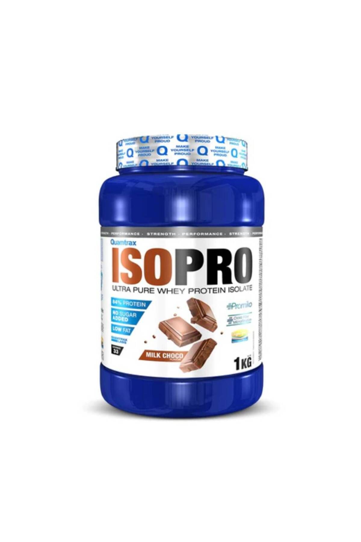 Quamtrax Isopro Promiko Pudra, 1kg, Quamtrax, Izolat Proteic Din Zer Strawberry - One Size