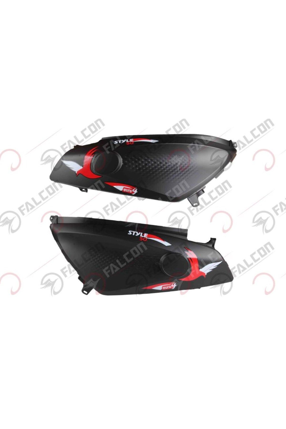 Falcon Arka Karenaj Sağ Sol Siyah Takım Falcon Style 50
