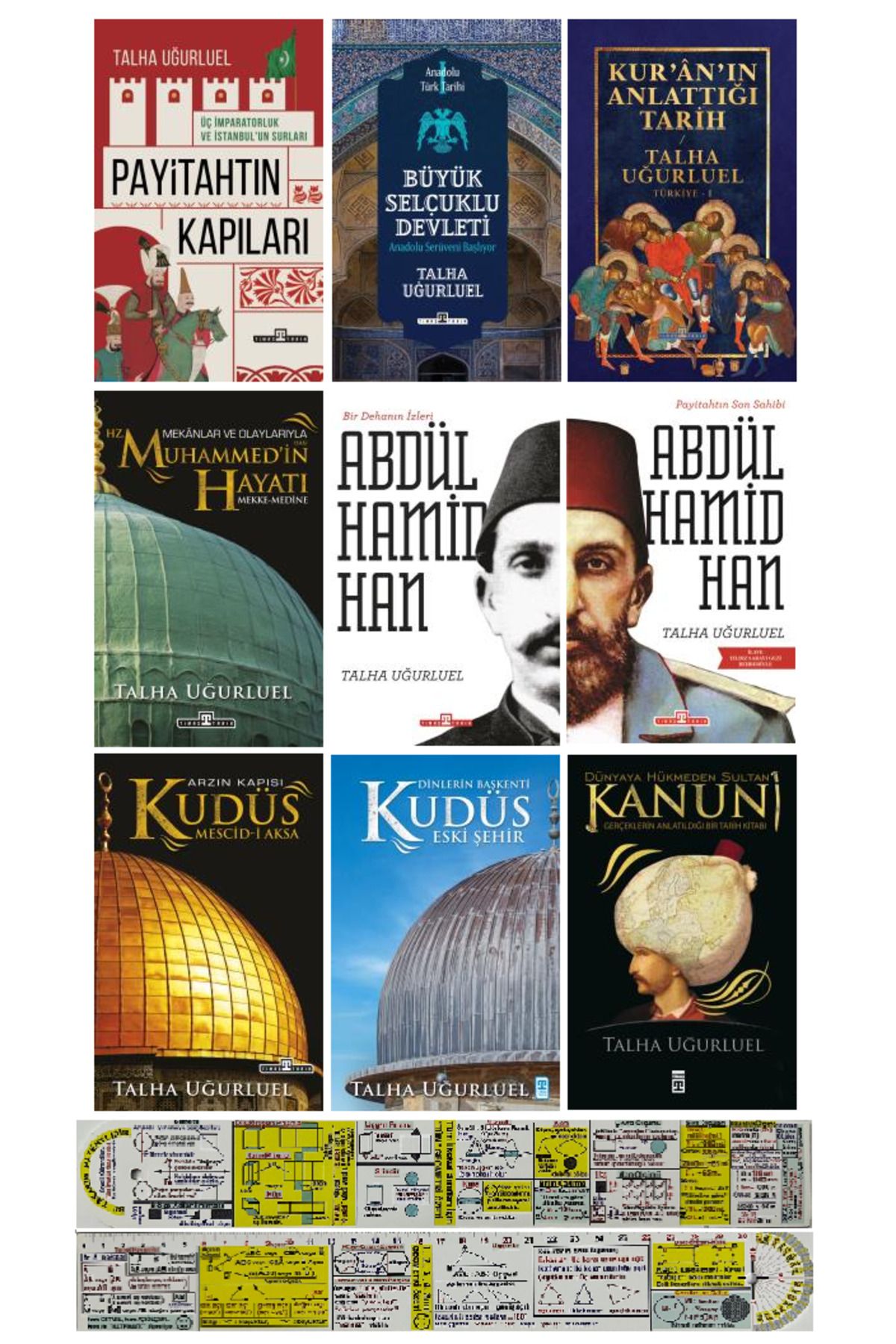 Timaş Yayınları Talha Uğurluel 9 Kitap Set + Mat. Öğreten Cetvel
