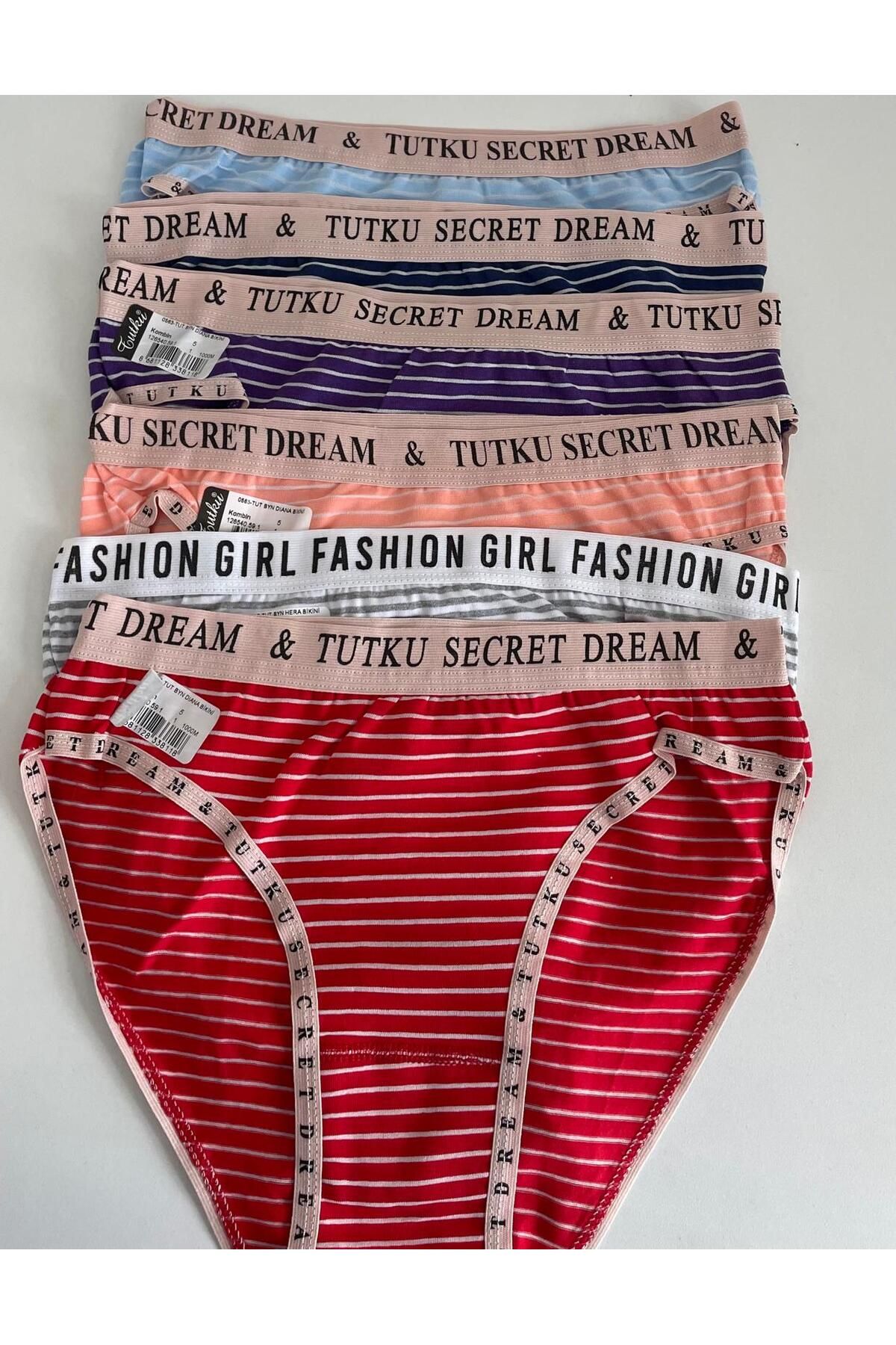 H&S STORE tutku bikini (kilot) 6 lı çok renkli şık rahat ve kaliteli