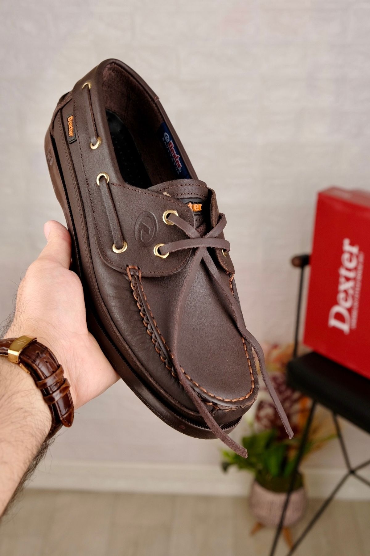 Leathermens Hakiki Deri, Dexter Çikolata Kokulu A sınıfı ortopedik