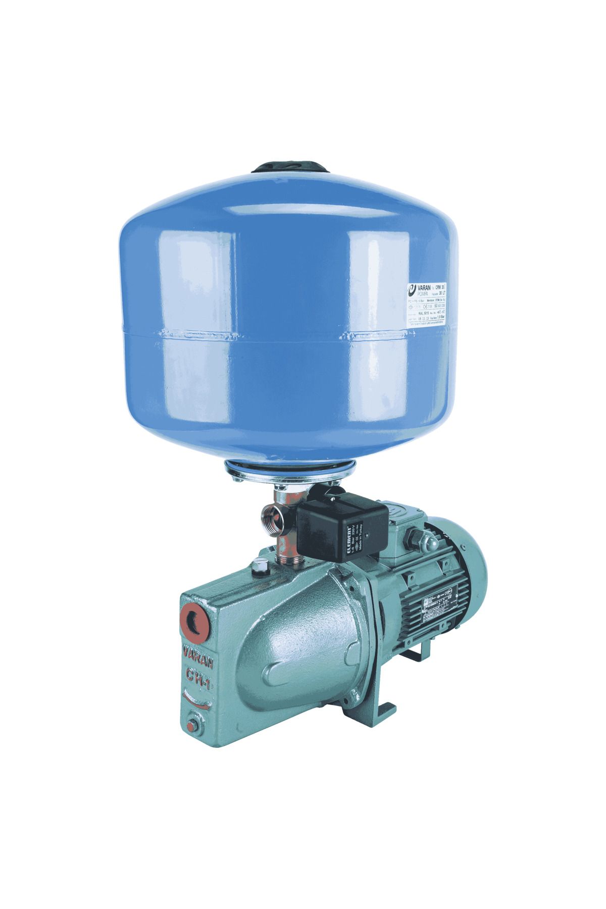 logipump Varan JET-180 HID/24 LT Tanklı Jet Pompalı Hidrofor 1.5 HP / 1.1 kW, Monofaze 220 V, 35-50 Mss