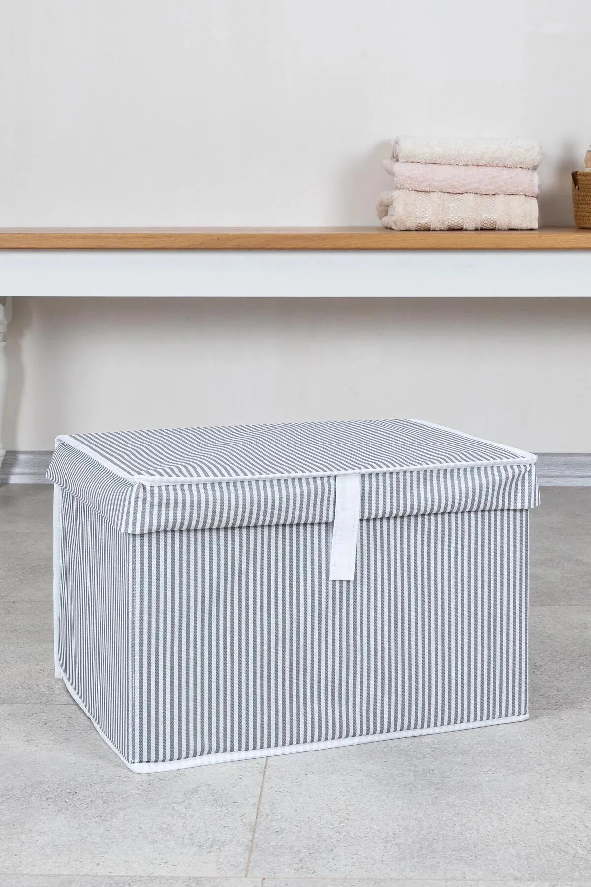 Enuverbi-4 Pieces - Multi-Purpose (Laundry-Storage-Organizing) Trash Can with Lid, Box Mini 40X30X26 2