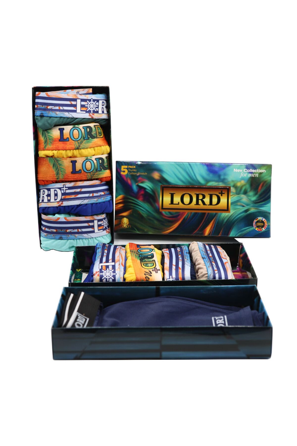 lordplus Erkek %100 Pamuk 5li Boxer