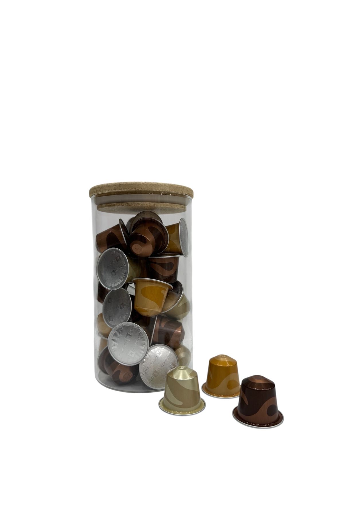 Nespresso Barista Kapsül Kahve (caramello- cioccolatino- vaniglia) 30 Adet + Cam Saklama Kutusu Hediyeli