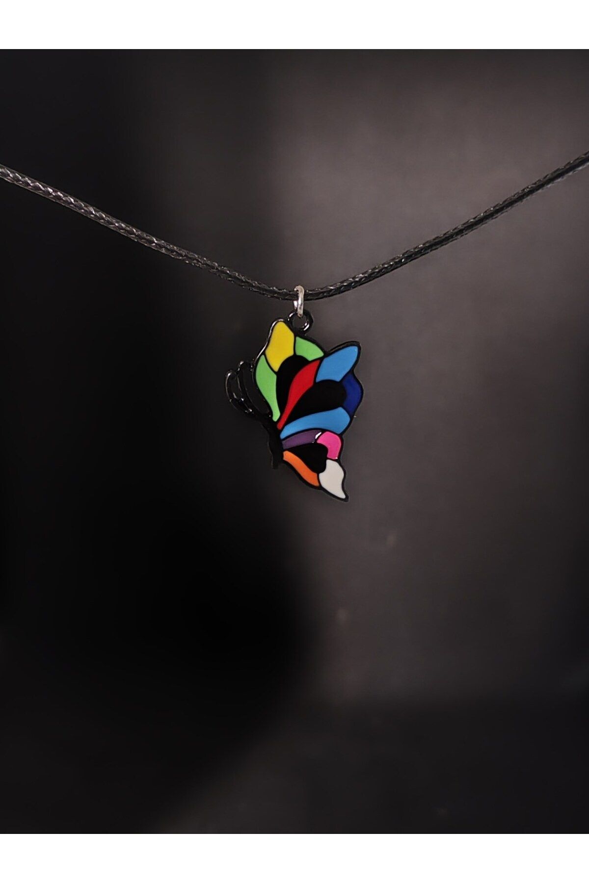 GOSSİP TEAM Retro Vintage Kelebek Butterfly Unisex Hediyelik El Yapımı Kolye