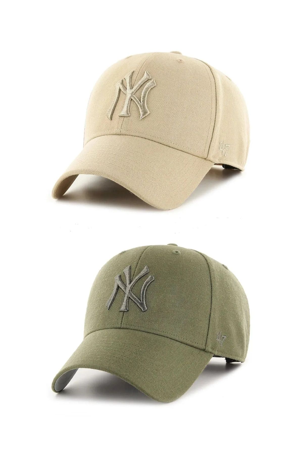 w white stars sports & wear Unisex 2'li Takım Arkası Cırtlı Ayarlanabilir şapkalar takımlı