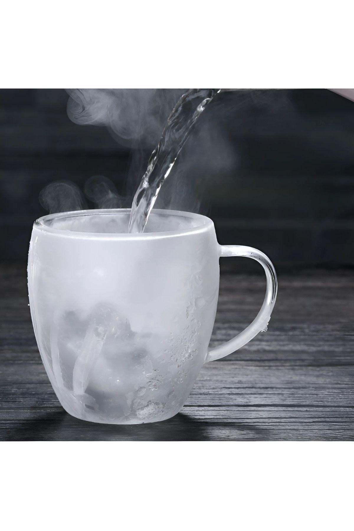 Herum-Set Of 4 Double-walled Glass Mugs, Heat-resistant, Transparent, 250 ml 5