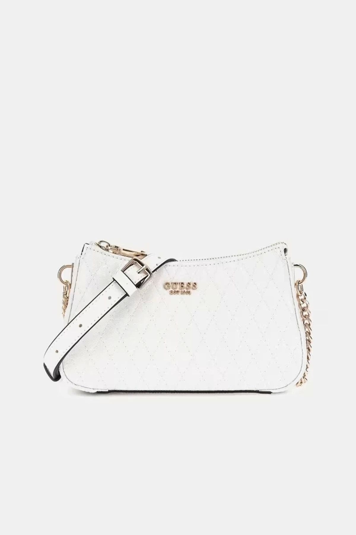 Guess Betula Mini Crossbody Top Zip Damska Biała Mini Torebka Hwgg9626720-whı Kobieta - One Size