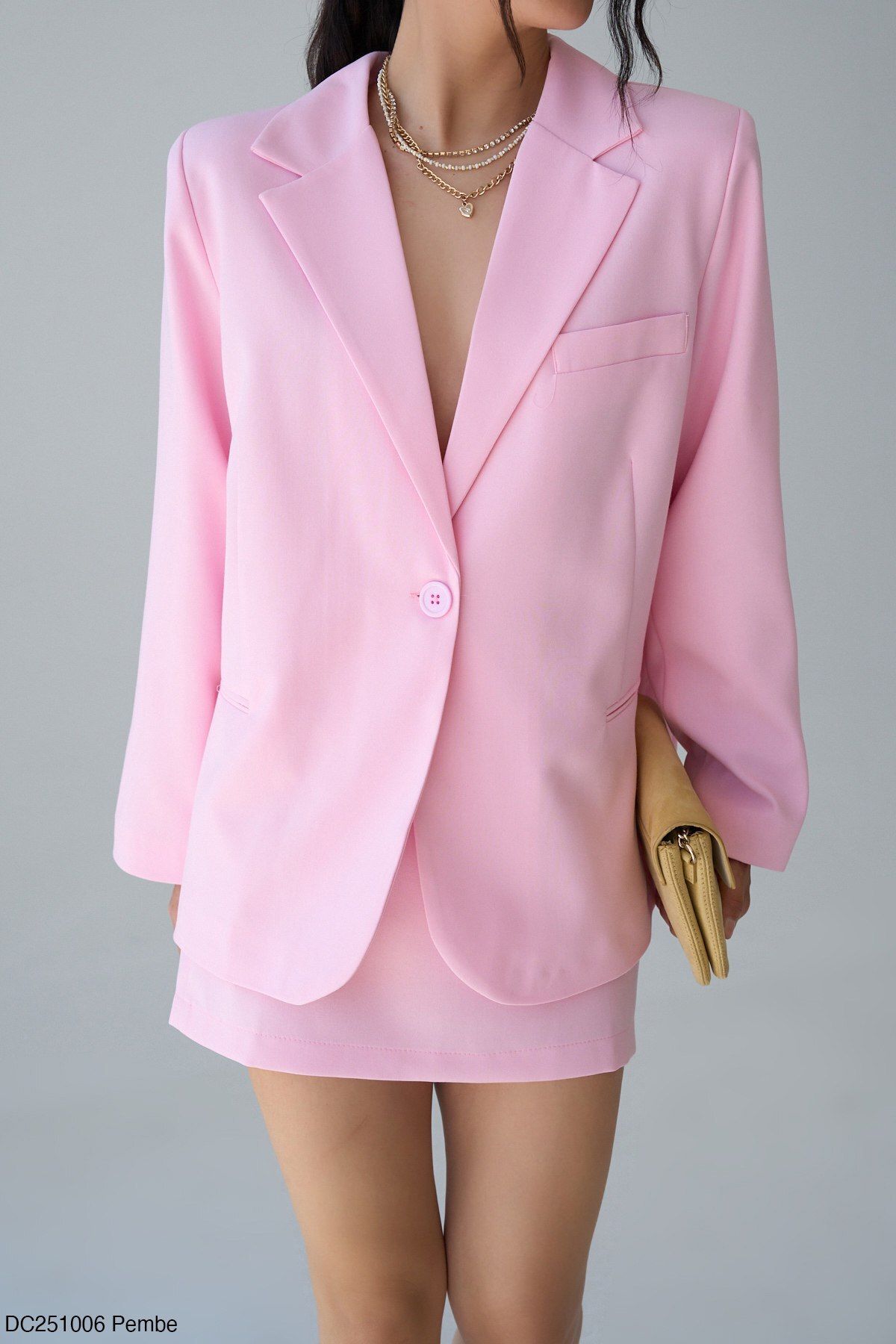 Gallogi Kadın Pastel Blazer Ceket