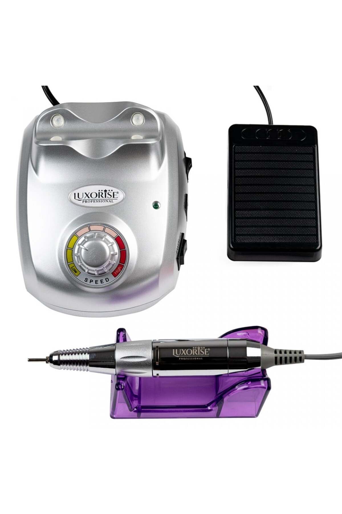 LUXORISE Pilă Electrică Powerpro Ultra Professional - 30.000 Rpm, Argintie - One Size