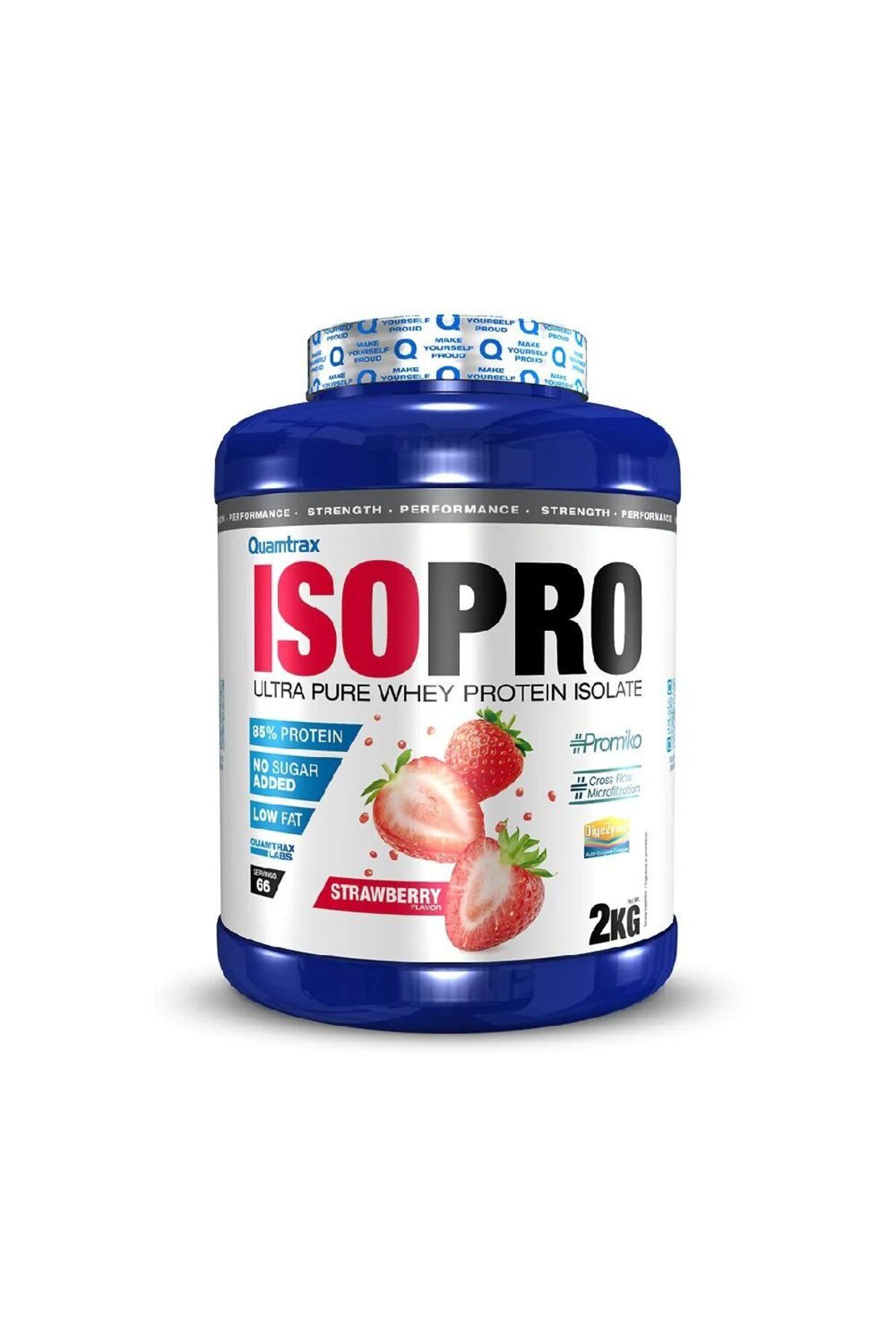 Quamtrax Isopro Promiko Pudra, 2kg, Quamtrax, Izolat Proteic Din Zer Milk Choco - One Size