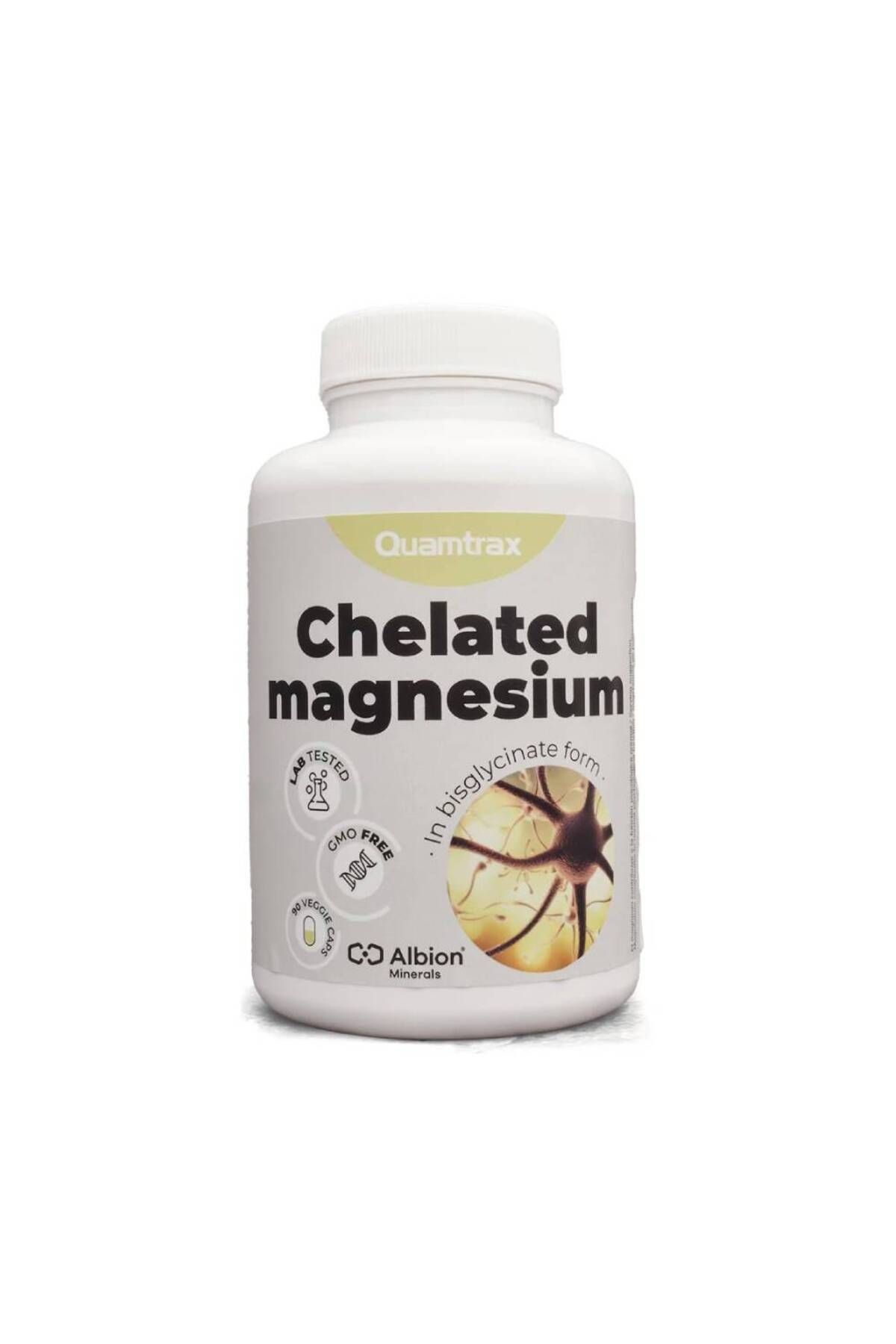 Quamtrax Magneziu Chelat 800mg, 90 Capsule, Quamtrax, Supliment Alimentar Pentru Sanatate - One Size