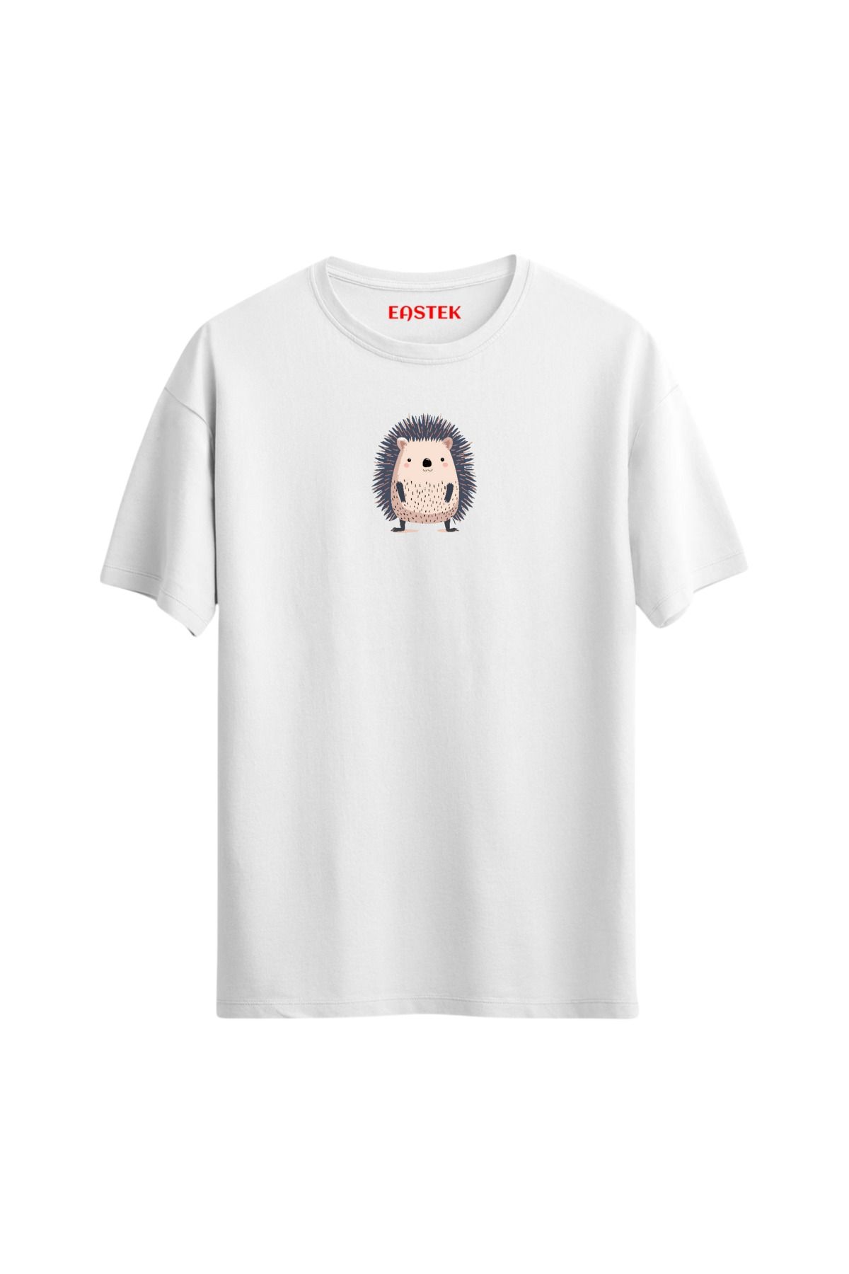 Eastek Hedgehod Minimal Unisex Baskılı Tasarım Tshirt