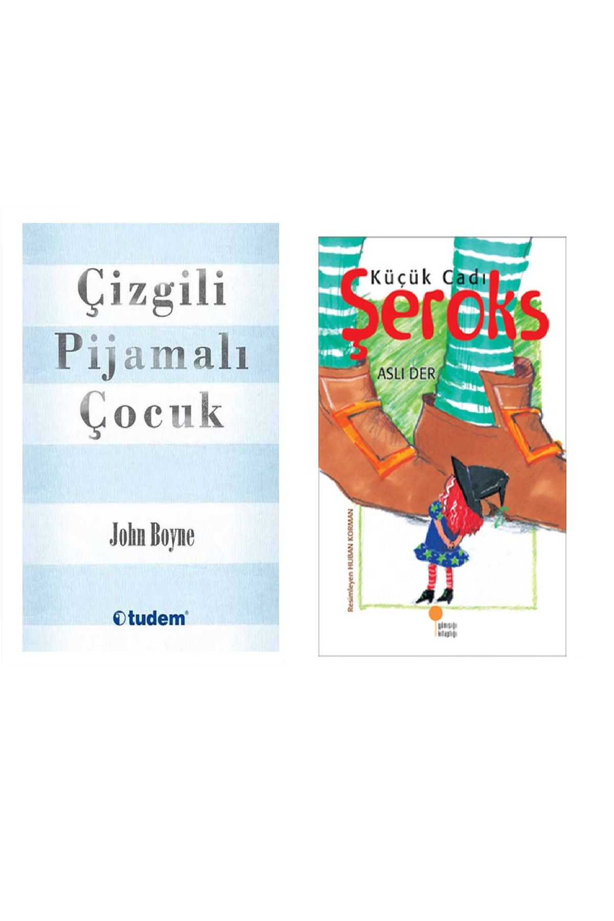 Günışığı Kitaplığı Küçük Cadı Şeroks &Çizgili Pijamalı Çocuk ( 2 Li Set )