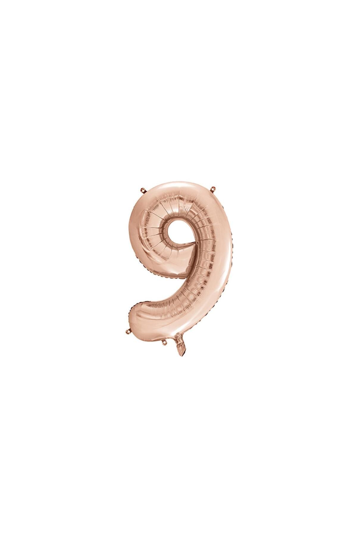 TATLI GÜNLER 34" FOLYO BALON RAKAM 9 ROSE GOLD