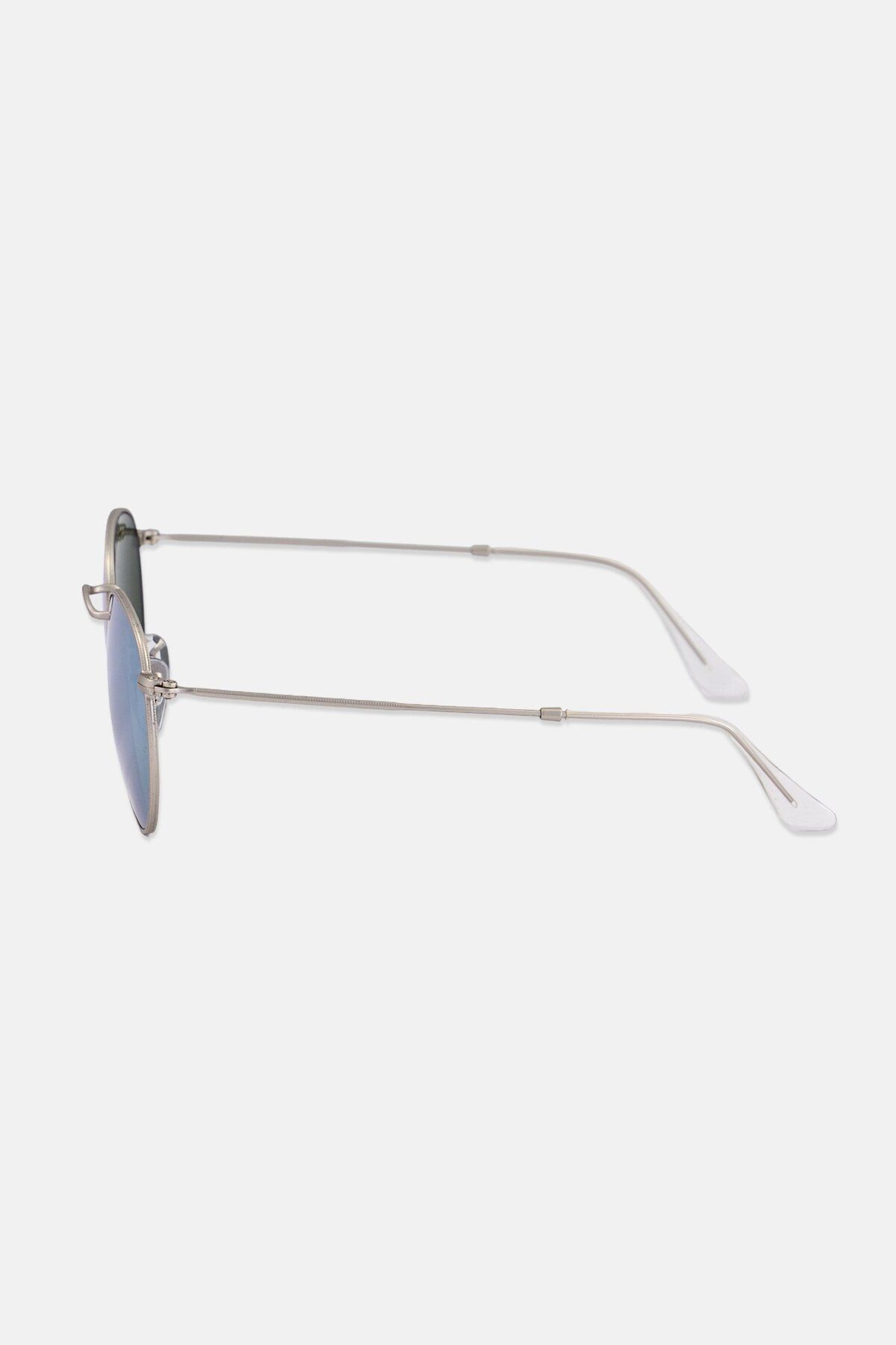 Ray-Ban-نظارة شمسية راي بان مان دائرية معدنية - Rb 3447 - مقاس العدسة: 50 مم - فضي غير لامع 3
