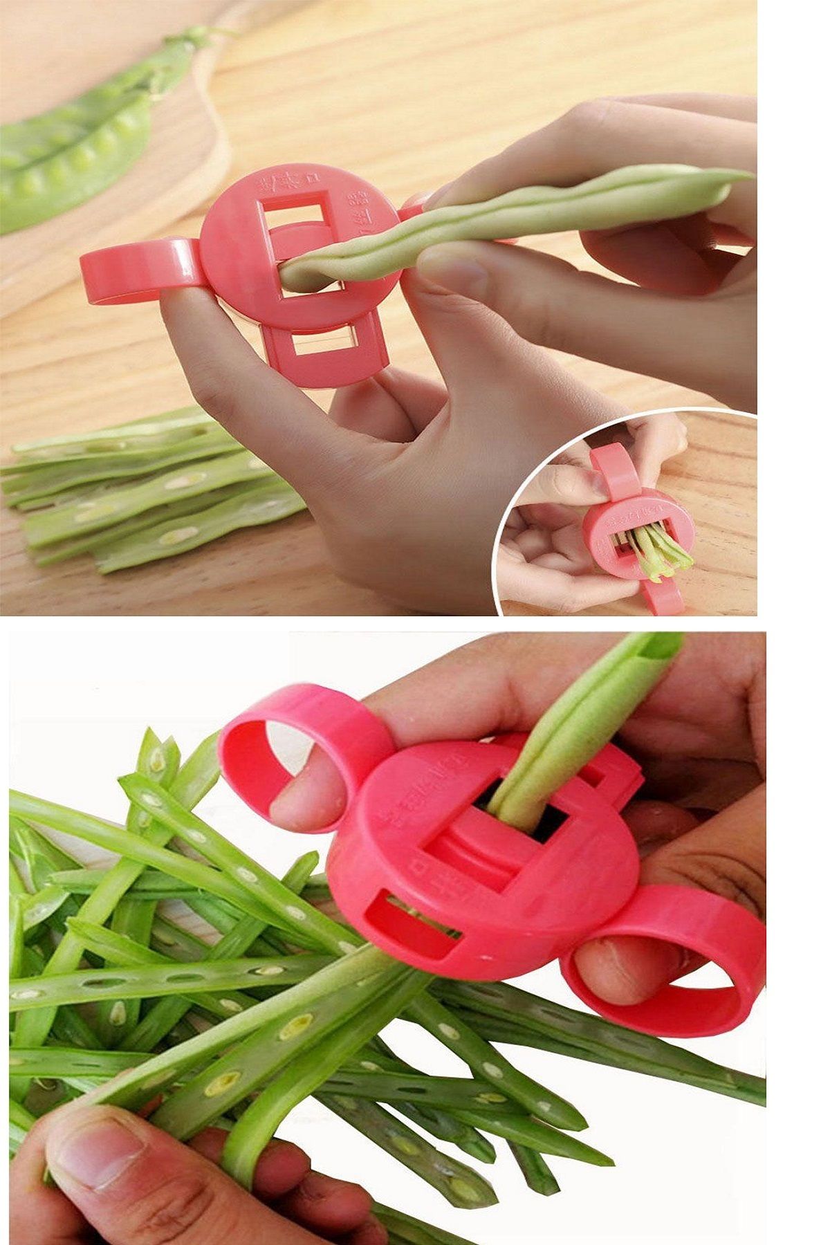 MarDyHome-Adjustable Green Bean Slicer Cutter Practical Okra Pods Vs Shredder Slicer 5