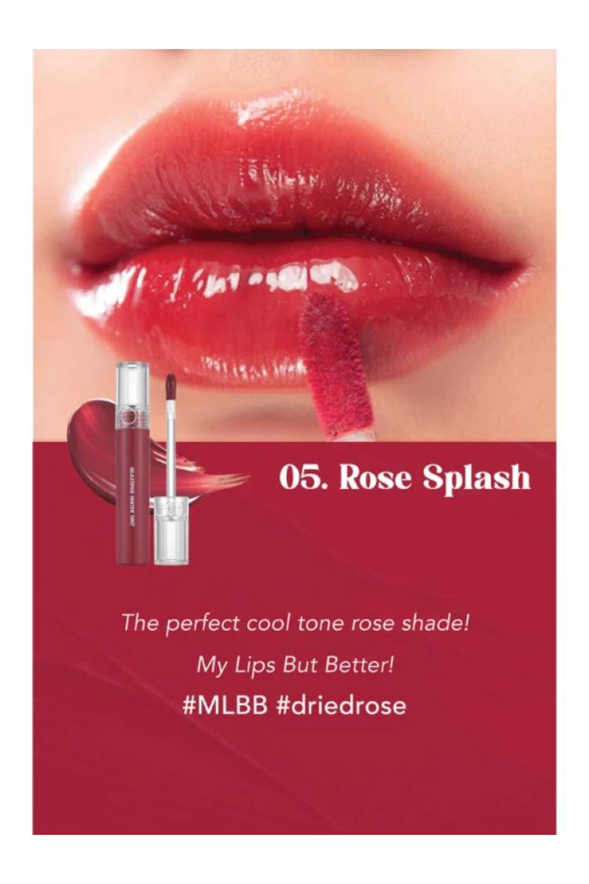 Romand-Glossy Water Tint - 05 | Rose Splash 2