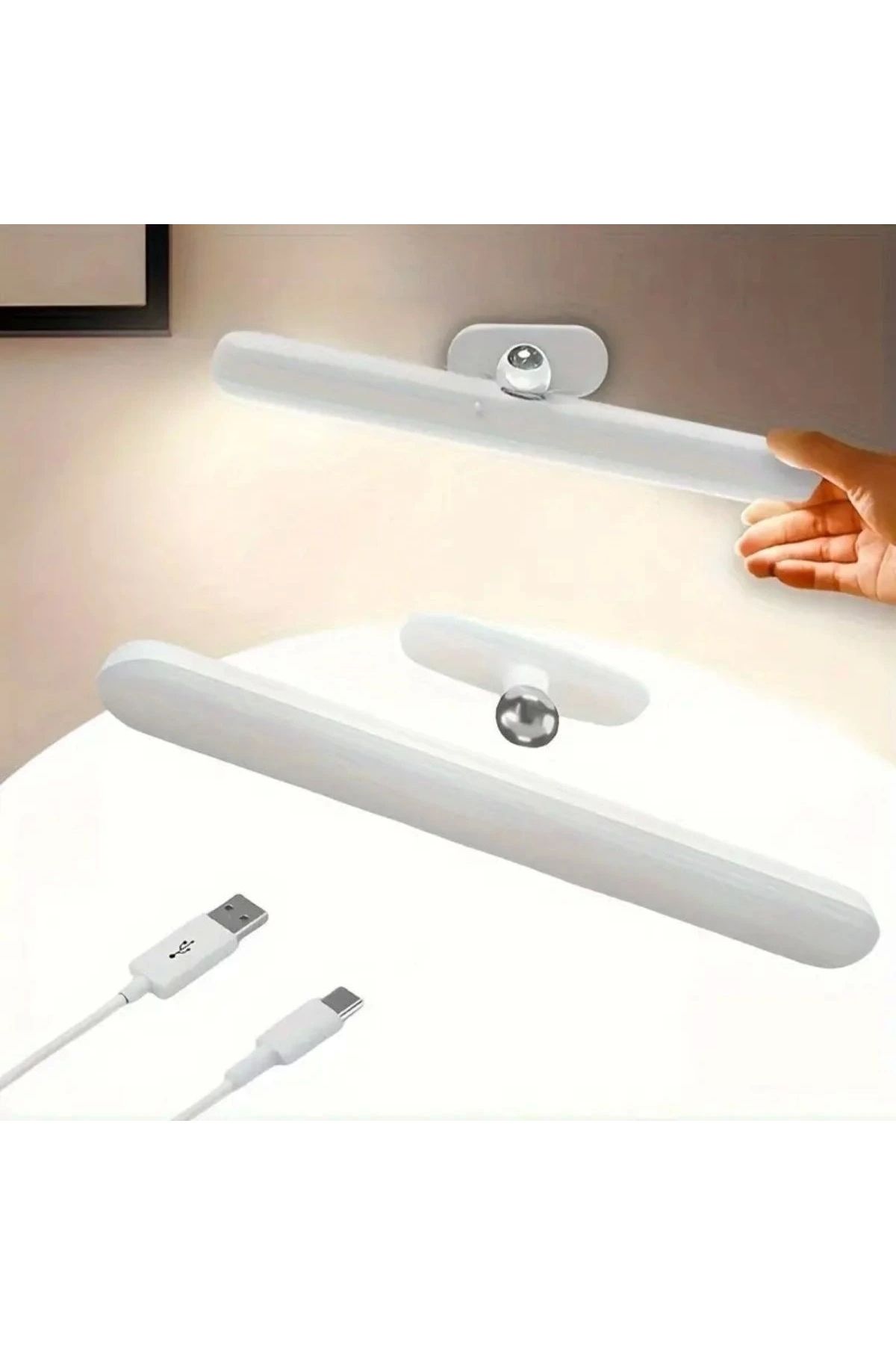 STOREMAX Dokunmatik USB İle Şarj Olabilen 27 cm Led Aydınlatma Makyaj Aynası Işığı (5047)