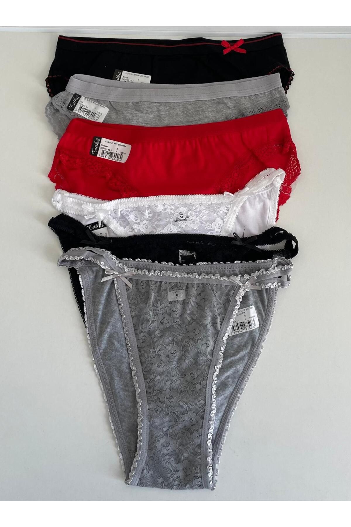 H&S STORE tutku bikini (kilot) 6 lı çok renkli şık rahat ve kaliteli
