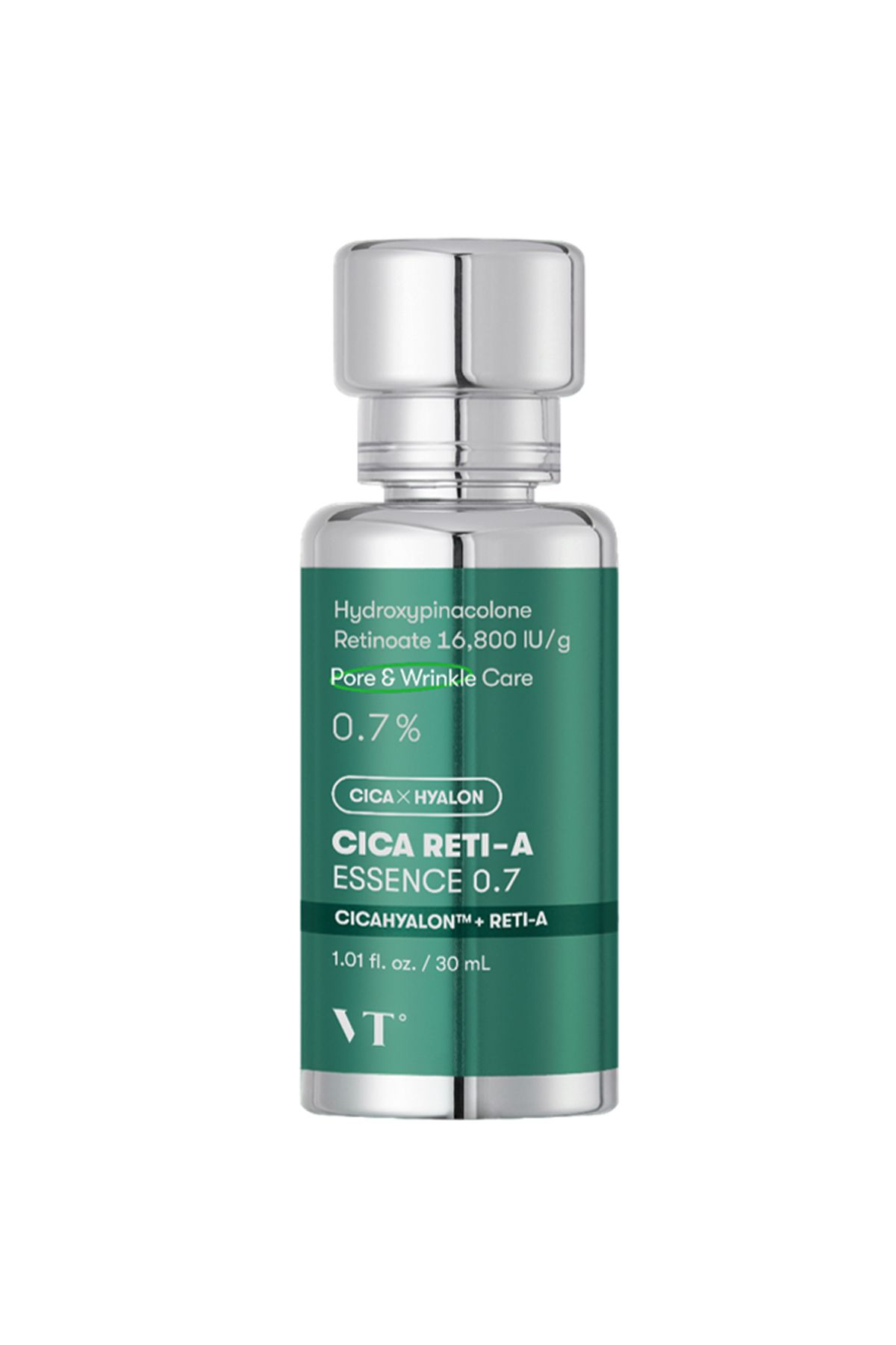 سرم پوست VT CICA RETI A ESSENCE 0.7 منافذ و مراقبت از چین چروک سطح اصلی VT COSMETICS