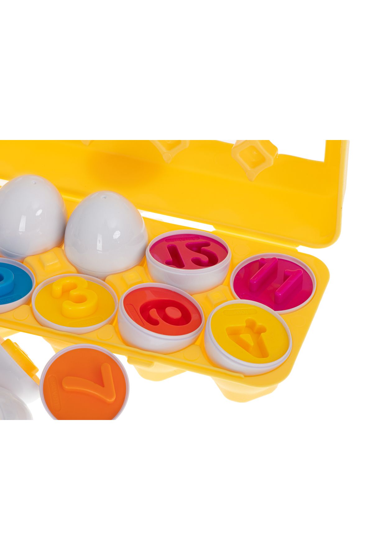 zola-Educational game, puzzle model, box with 12 eggs that hide different numbers, multicolored, made of plastic 5