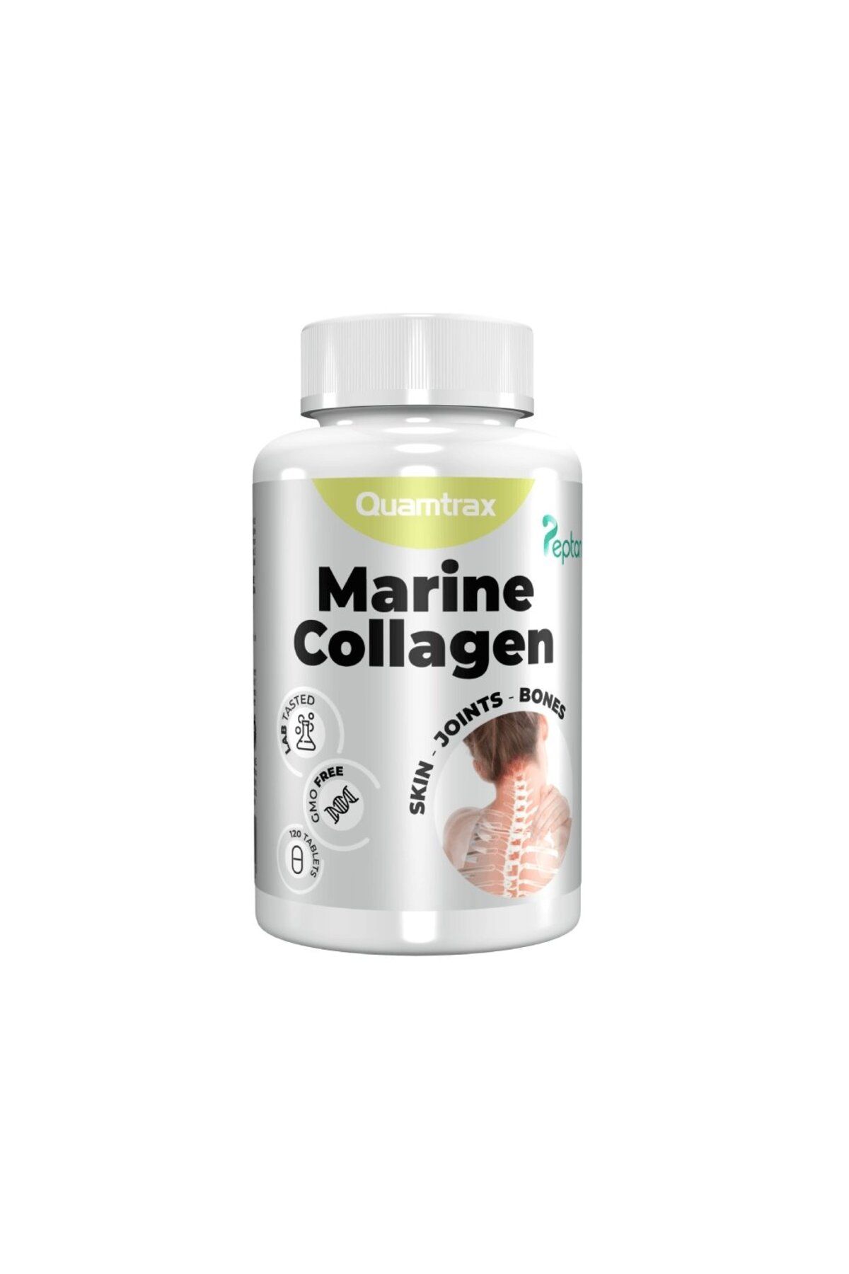 Quamtrax Colagen Marin, 120 Tablete, Quamtrax, Supliment Alimentar Pe Baza De Colagen Marin, Brevet Peptan - One Size