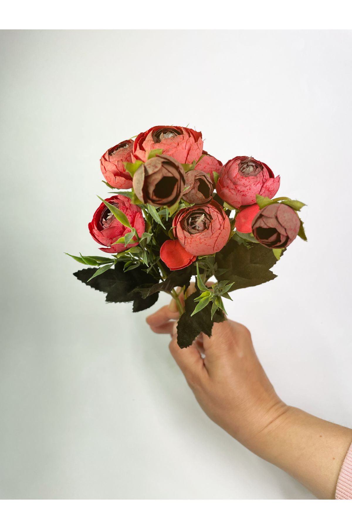 Hobi Stok Lux Yapay Çiçek - Şakayık Buket - 30cm