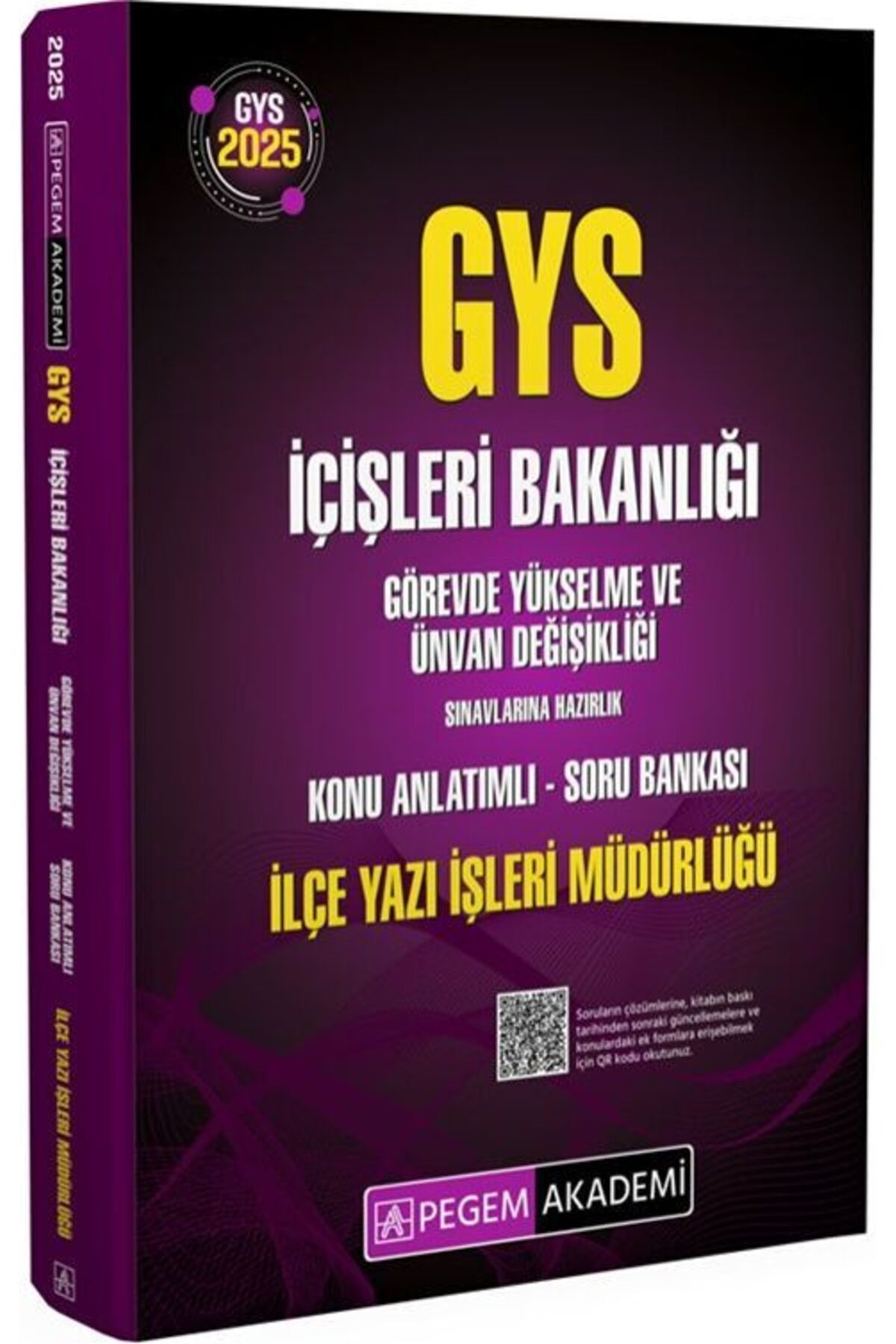 Pegem Akademi Yayıncılık Pegem Yayınları 2025 GYS İçişleri Bakanlığı Ünvan Değişikliği Sınavlarına Hazırlık İlçe Yazı İşleri