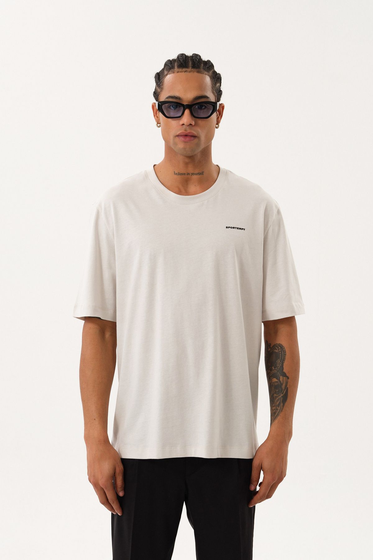 SPORTEMPT Grafik Baskılı Erkek Oversize T-Shirt